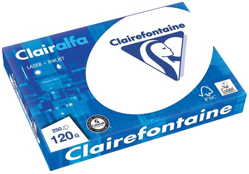 Clairefontaine Clairalfa presentatiepapier ft A4, 120 g, pak van 250 vel