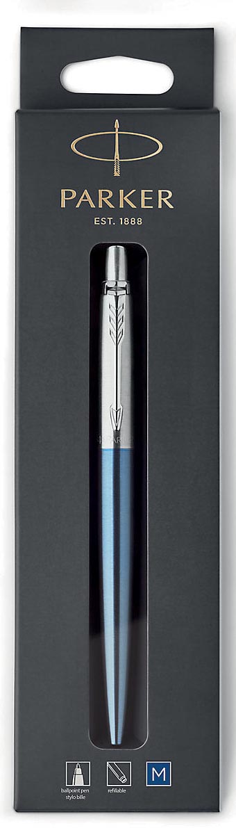 Parker Jotter balpen Waterloo Blue CT, op blister