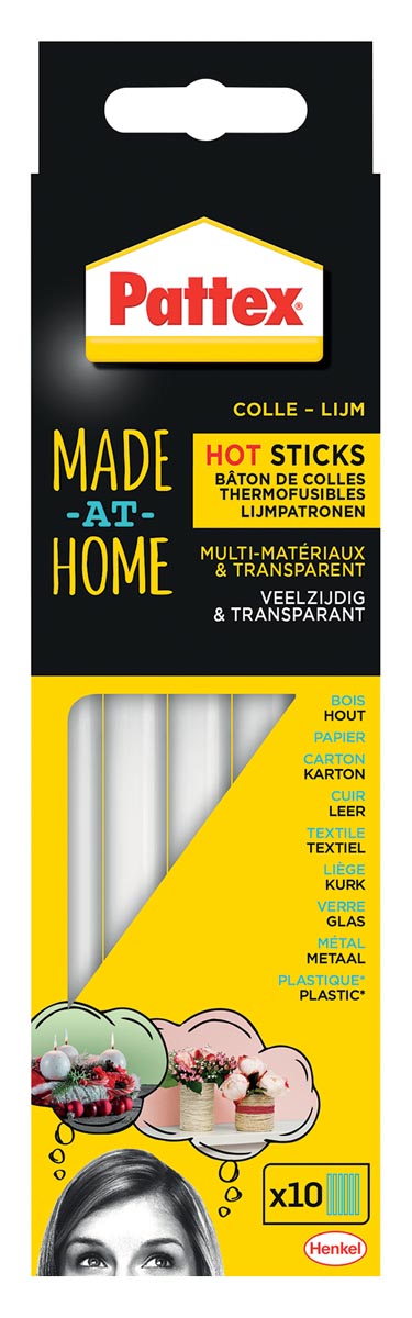 Pattex Made At Home lijmpatronen, blister van 10 stuks afbeelding