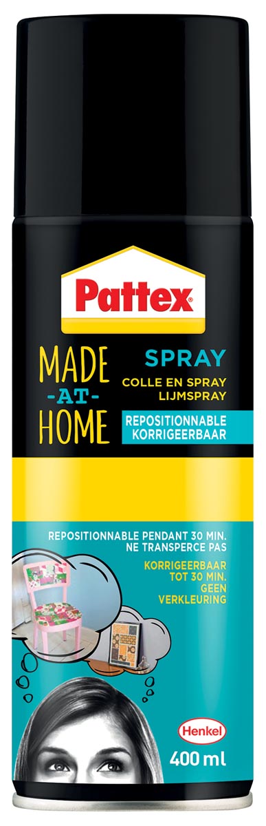 Pattex Made At Home lijmspray corrigeerbaar 400 ml afbeelding