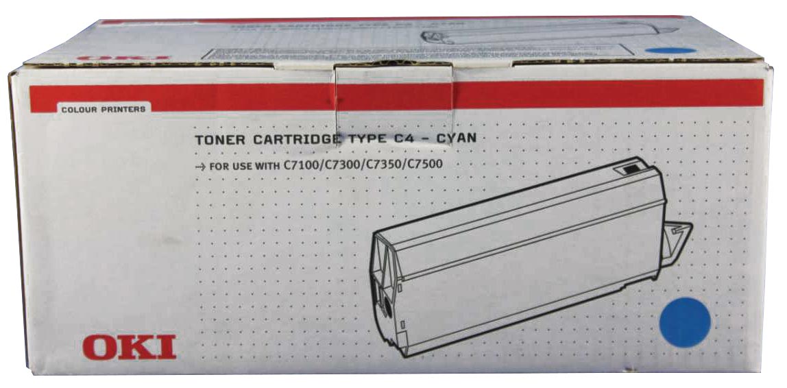 Oki toner cyaan, 10000 pagina&apos;s - OEM: 41963007