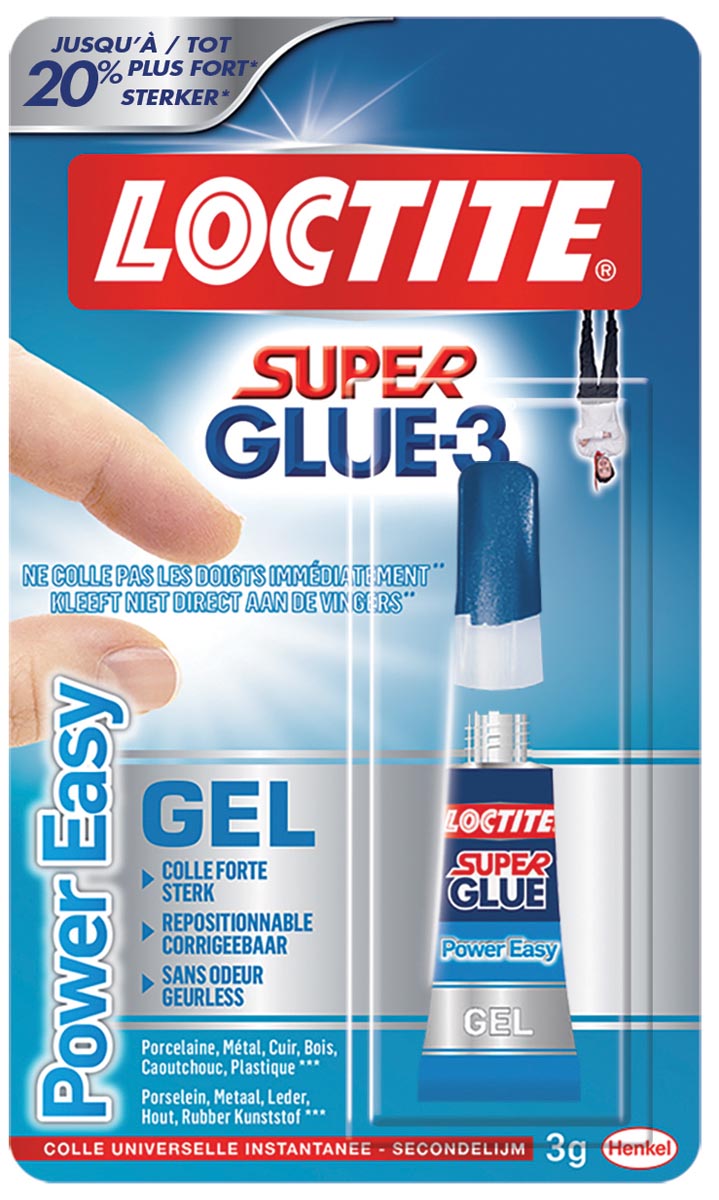 Loctite secondelijm Power Easy 3 g Loctite secondelijm Power Easy 3 g