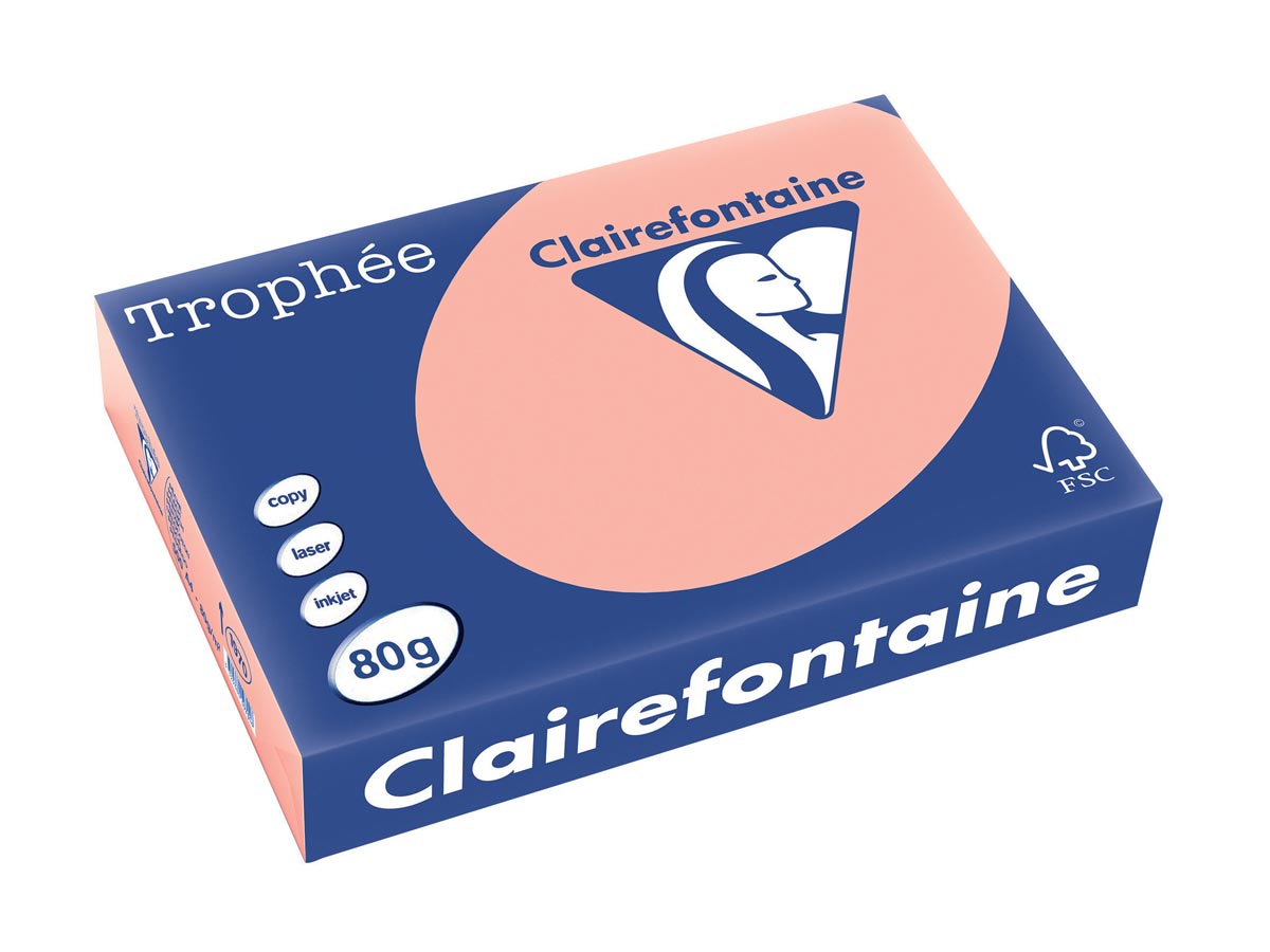 Clairefontaine Trophee Pastel A4 Perzik 80 G 500 Vel huismerk kopen in de aanbieding