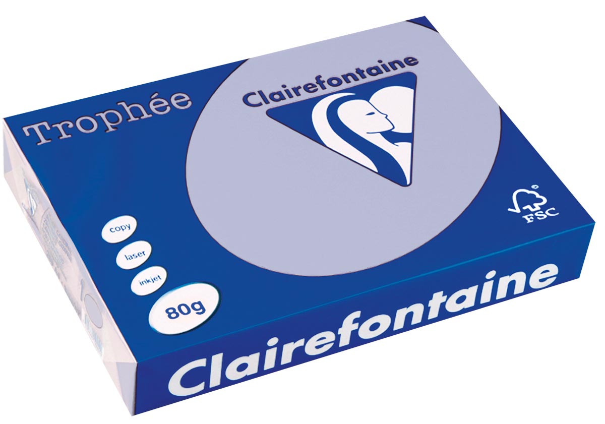 Clairefontaine Trophée gekleurd papier A4 80 g 500 vel lavendel