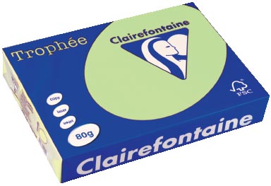Clairefontaine Trophée Pastel A4, 80 g, 500 vel, groen