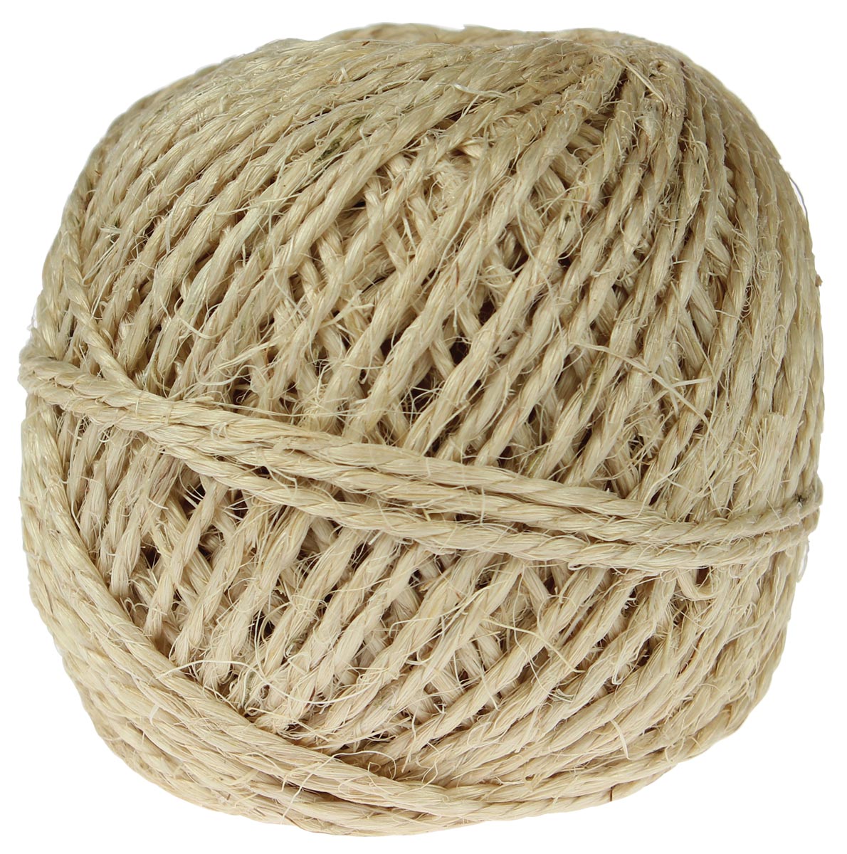 Sisalkoord touw uit 2 draden, bol van 200 g, +/- 50 m afbeelding