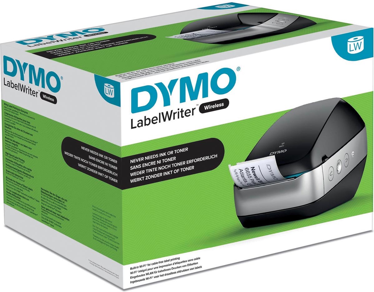 Dymo système de lettrage LabelWriter Wireless, noir bij VindiQ Office