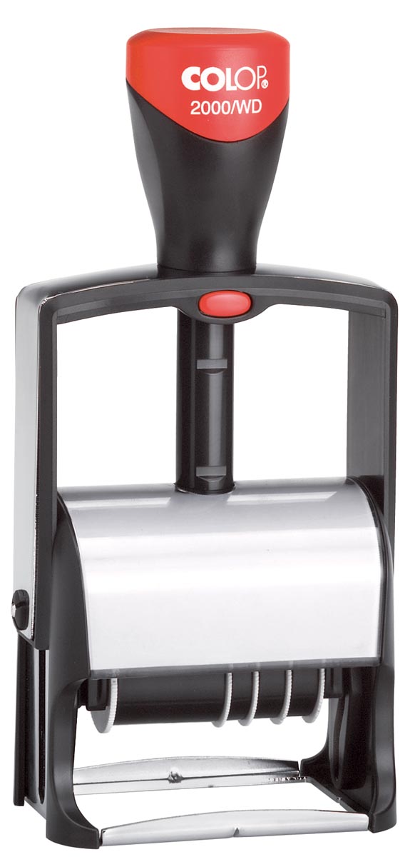 Colop tekststempel met datum 2000/WD Frans