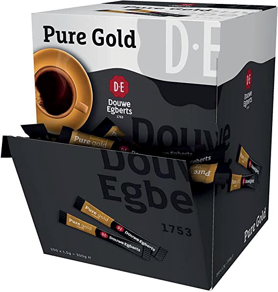 Douwe Egberts instant koffie Pure Gold, doos van 200 stuks afbeelding