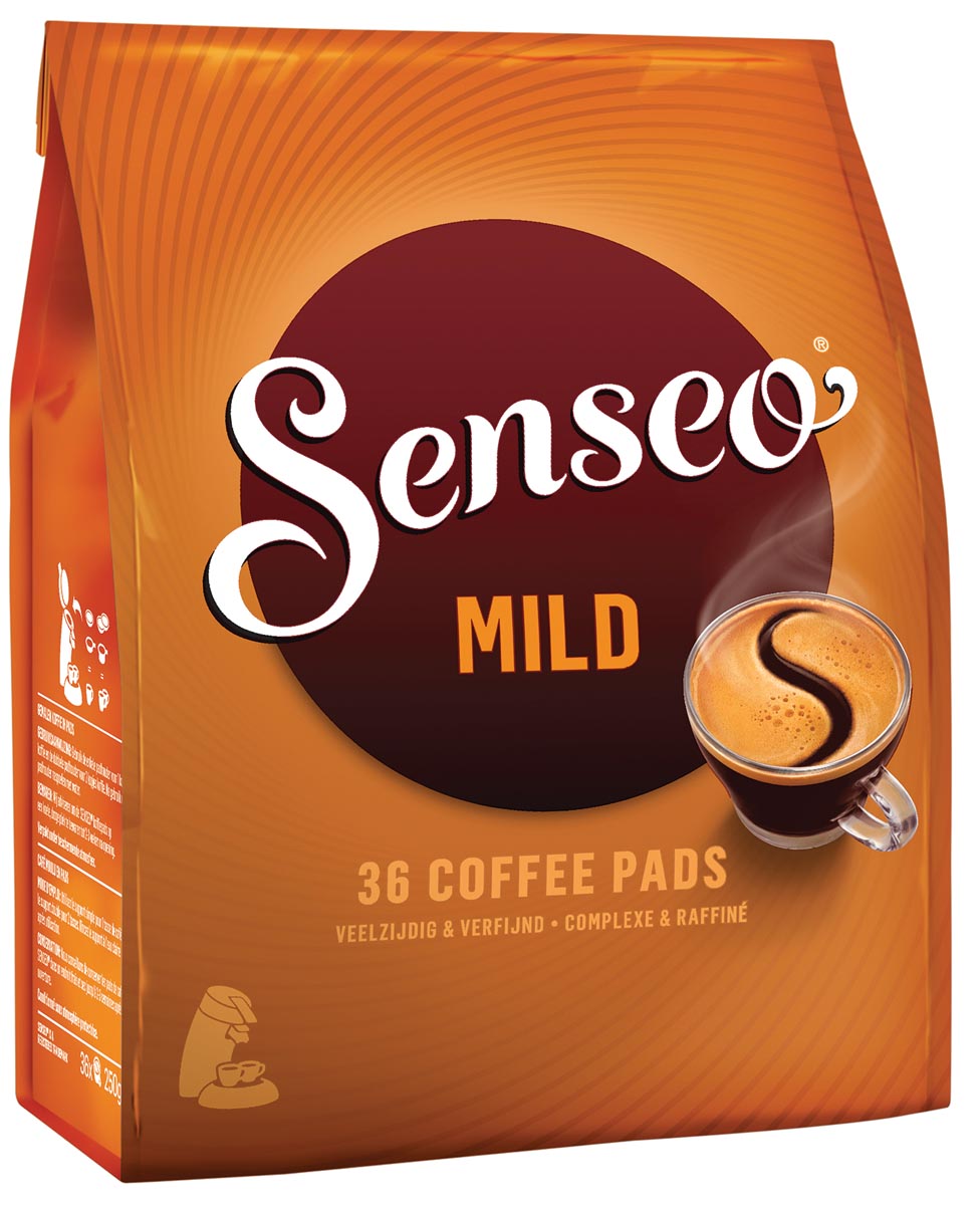 Douwe Egberts SENSEO Mild, zakje van 36 koffiepads Douwe Egberts SENSEO Mild, zakje van 36 koffiepads
