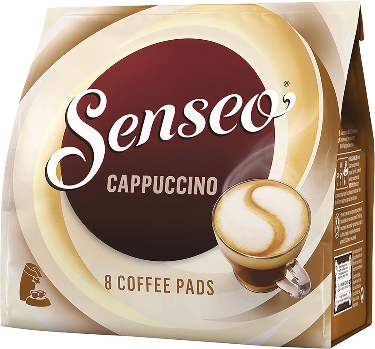 Senseo cappuccino, zakje van 8 koffiepads Senseo cappuccino, zakje van 8 koffiepads