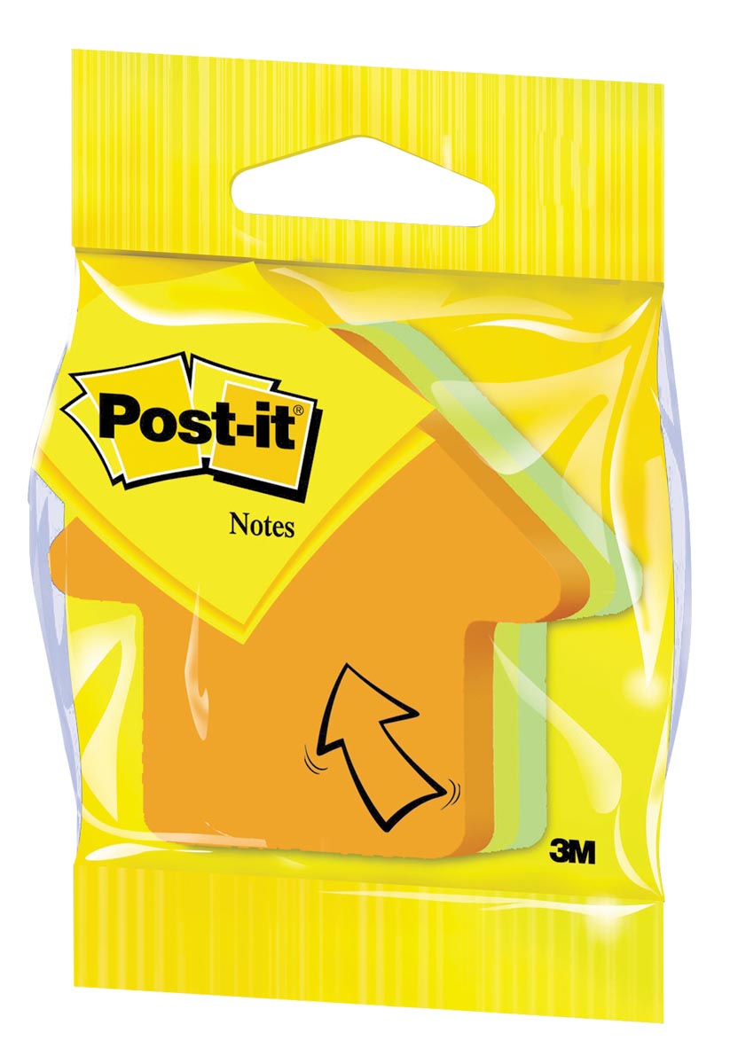 Post-it Notes mini pijl, 3 kleuren, blok van 225 vel, op blister