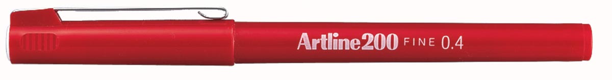 Artline 200 fineliner, rood afbeelding