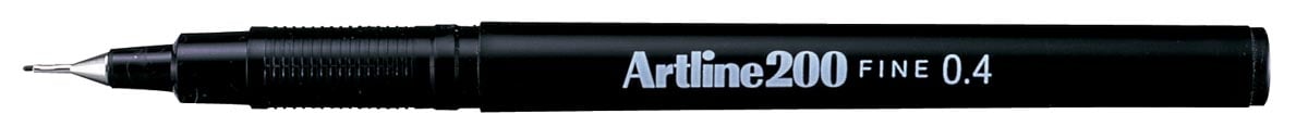 Artline 200 fineliner, zwart afbeelding