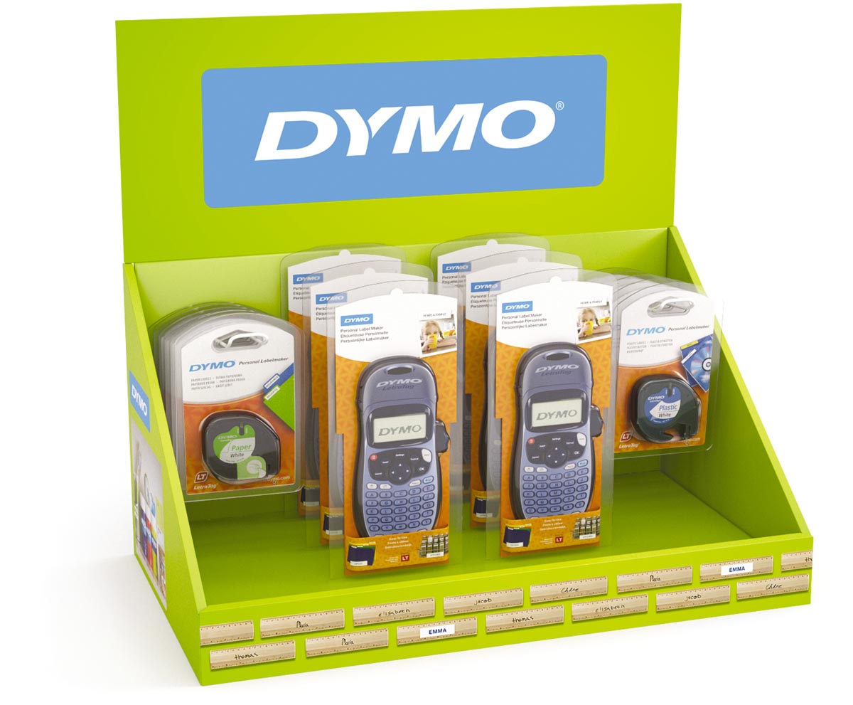 Dymo Letratag 100H toonbankdisplay, toestellen en tapes, display van 26 stuks Dymo Letratag 100H toonbankdisplay, toestellen en tapes, display van 26 stuks