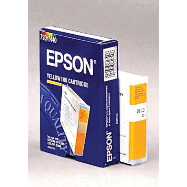 Epson inktcartridge S020122, 3.200 pagina's, OEM C13S020122, geel