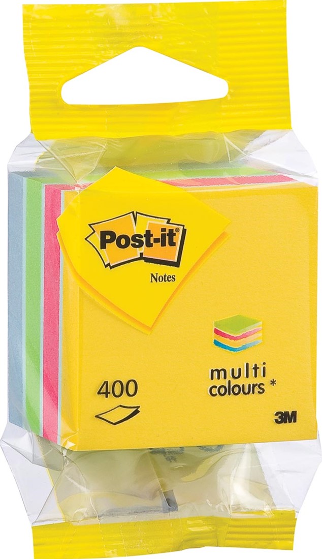 Notes Postit Mini Cube Ultra, 400 feuilles, ft 51 x 51 mm bij VindiQ