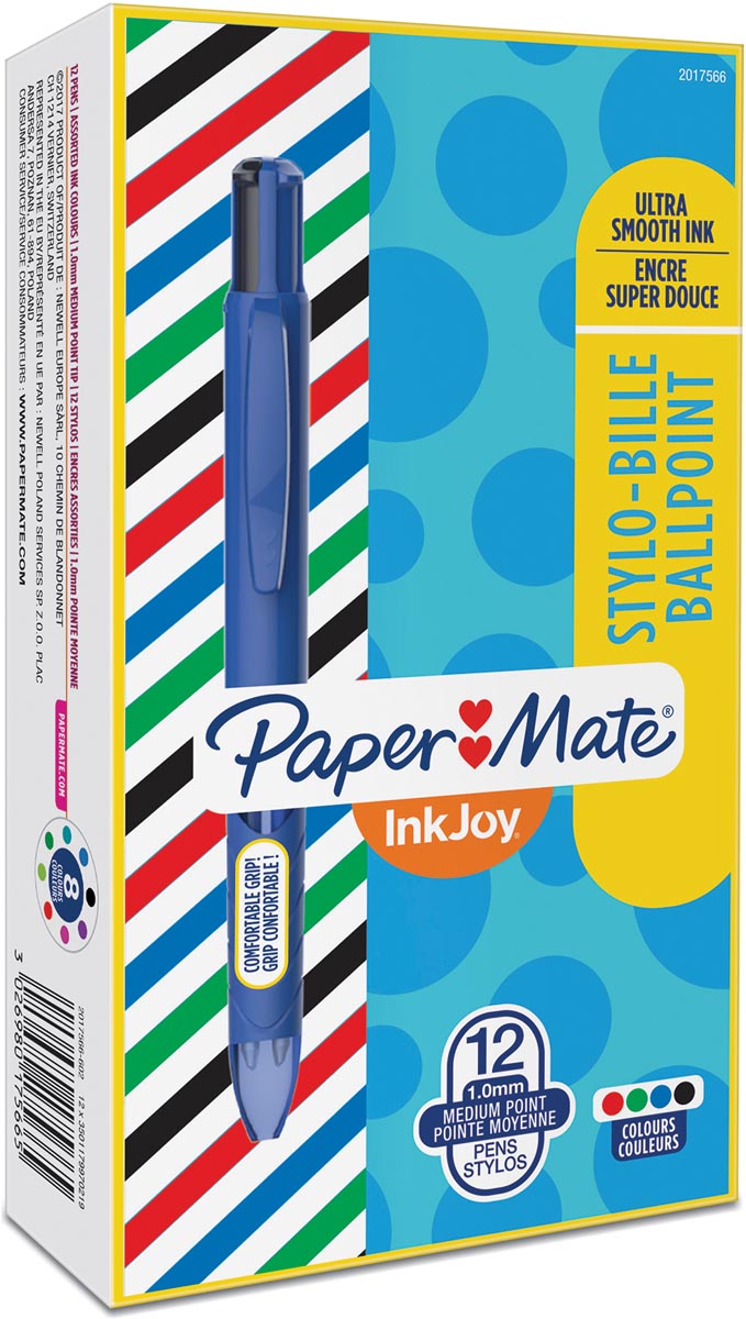 Paper Mate 4 Kleuren Balpen Inkjoy Quatro French Connection Blauw huismerk kopen in de aanbieding