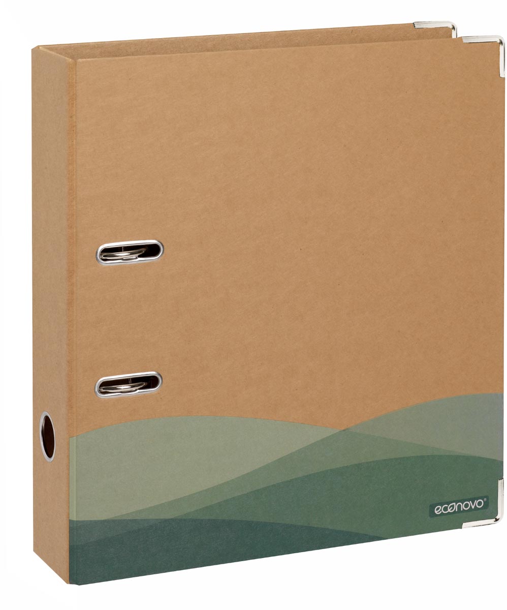 Econovo ordner, A4, rug van 75 mm, kraft afbeelding
