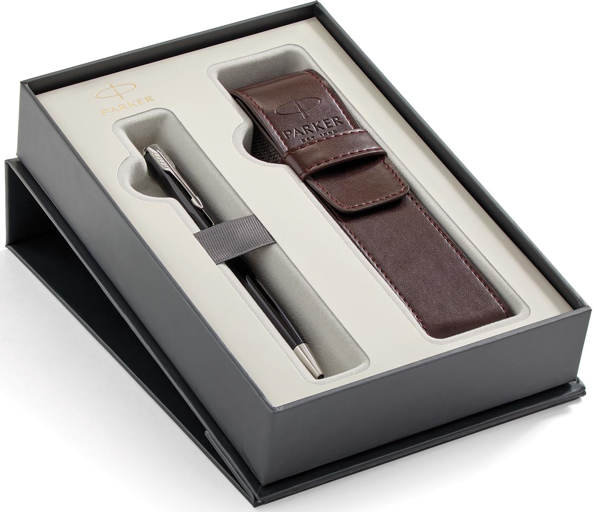 Parker Giftbox Sonnet Balpen Pen Pouch Zwart huismerk kopen in de aanbieding Parker Giftbox Sonnet Balpen Pen Pouch Zwart huismerk kopen in de aanbieding