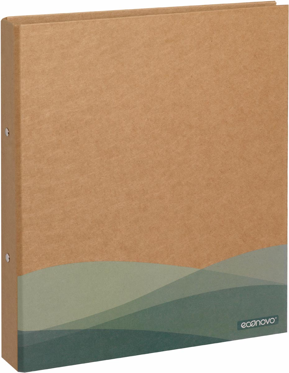 Econovo ringmap, A4, 2 ringen van 30 mm, kraft afbeelding
