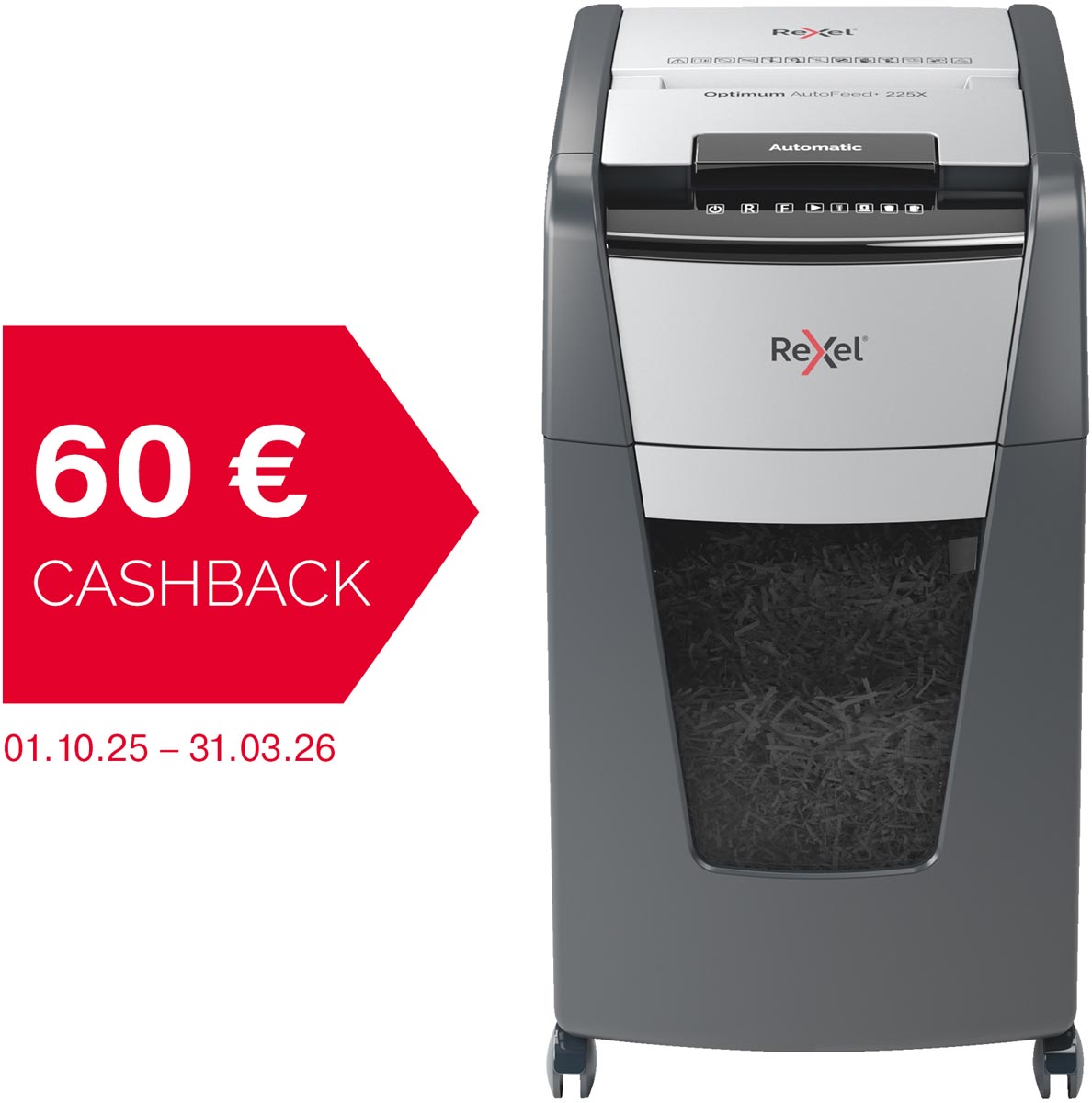 Rexel Optimum Auto+ 225X papiervernietiger