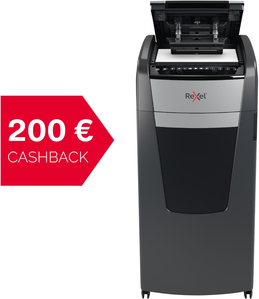 Rexel Optimum Auto+ 600M papiervernietiger zwart