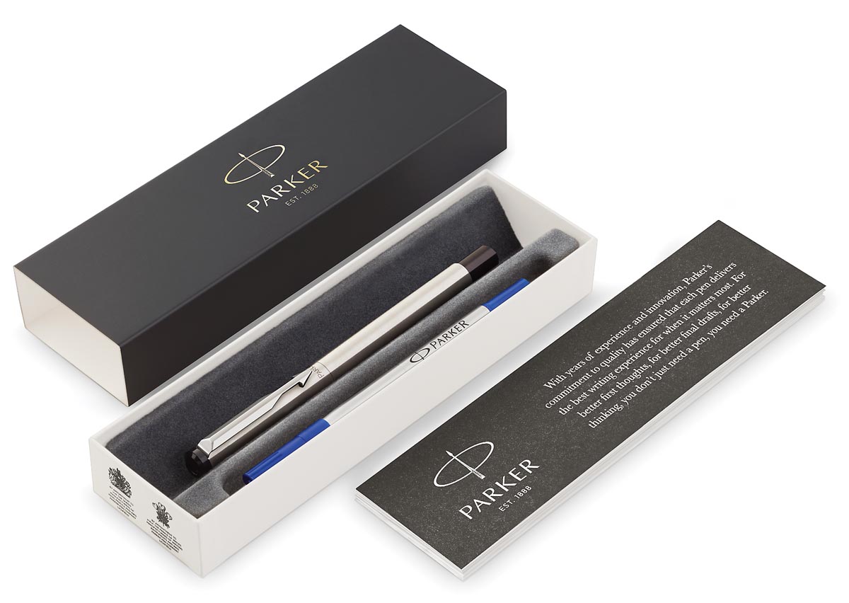 Parker roller Vector, medium, in giftbox, Steel Parker roller Vector, medium, in giftbox, Steel