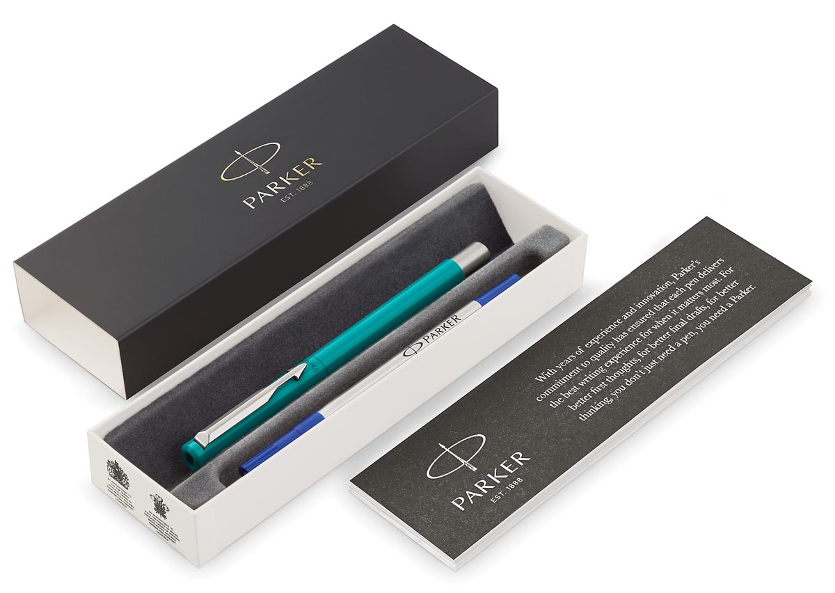 Parker Roller Vector Medium In Giftbox Smaragdgroen huismerk kopen in de aanbieding Parker Roller Vector Medium In Giftbox Smaragdgroen huismerk kopen in de aanbieding