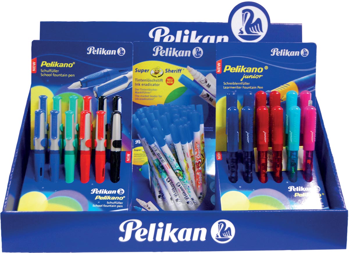 Pelikan Pelikano Vulpen Mix Display Met 74 Stuks huismerk kopen in de aanbieding Pelikan Pelikano Vulpen Mix Display Met 74 Stuks huismerk kopen in de aanbieding