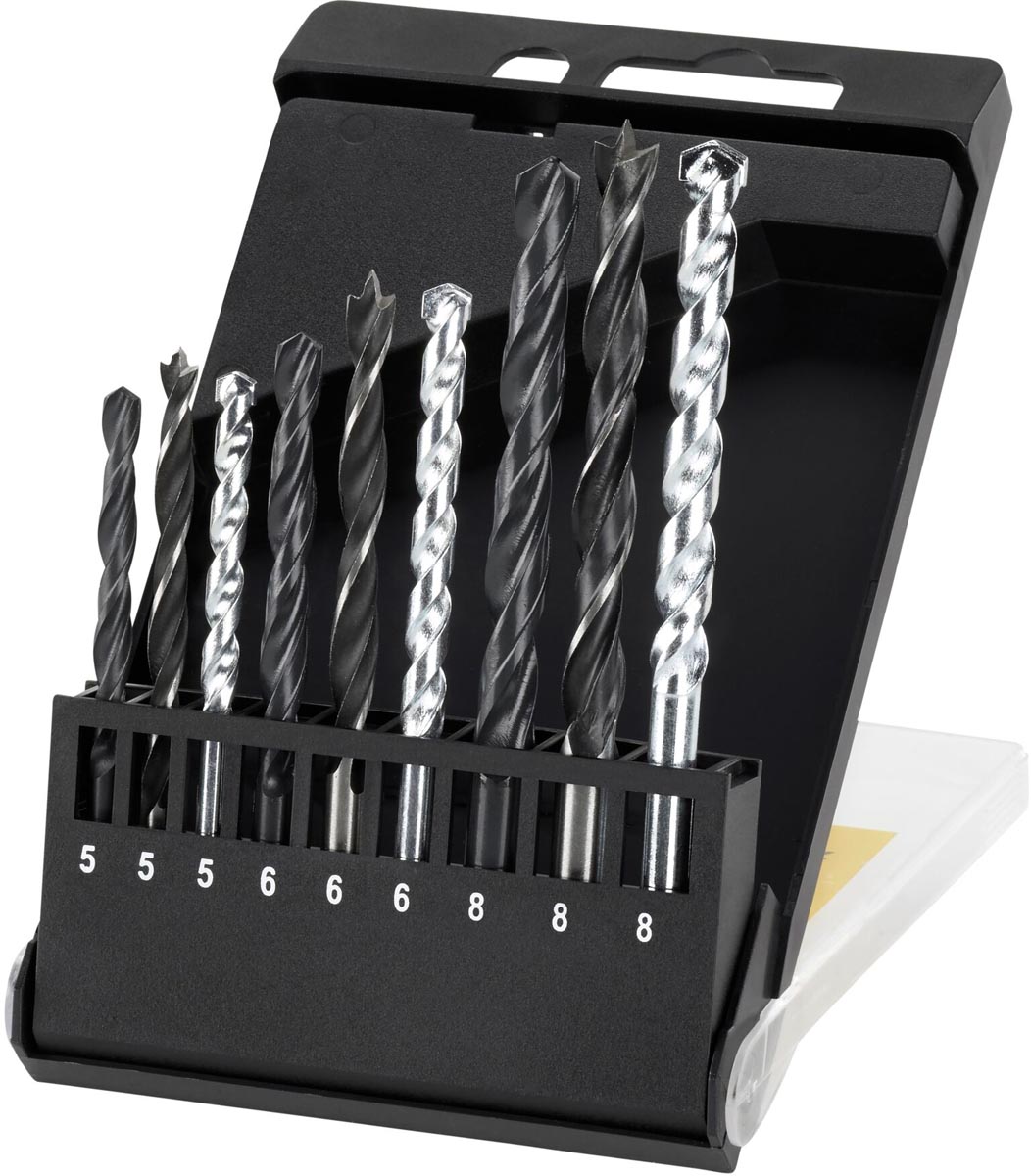 Irwin 9-delige borenset metaal - hout - steen Irwin 9-delige borenset metaal - hout - steen