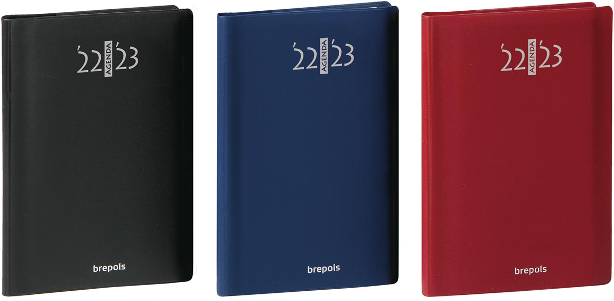 Brepols schoolagenda Student Seta, zwart/blauw/bordeaux, 2022-2023 Brepols schoolagenda Student Seta, zwart/blauw/bordeaux, 2022-2023