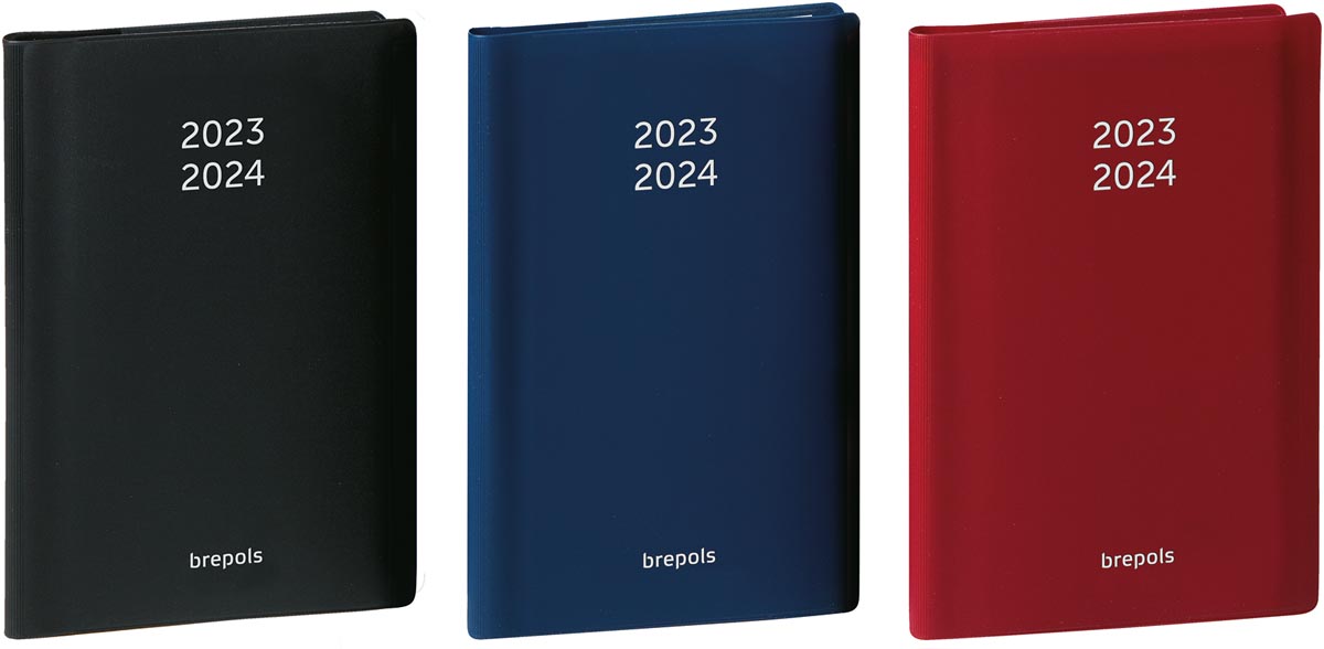 Brepols schoolagenda Student Seta, zwart/blauw/bordeaux, 2023-2024 Brepols schoolagenda Student Seta, zwart/blauw/bordeaux, 2023-2024