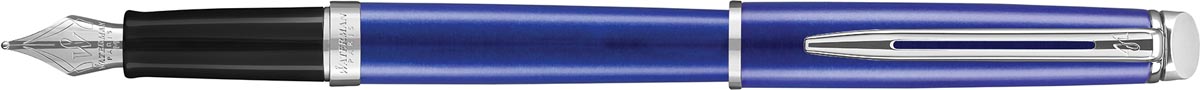 Waterman vulpen Hémisphère Bright Blue met palladium detail