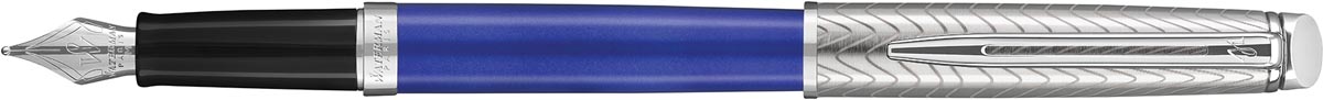 Waterman vulpen Hémisphère Deluxe Blue Wave met palladium detail