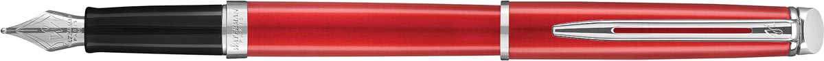 Waterman vulpen Hémisphère Red Comet met palladium detail