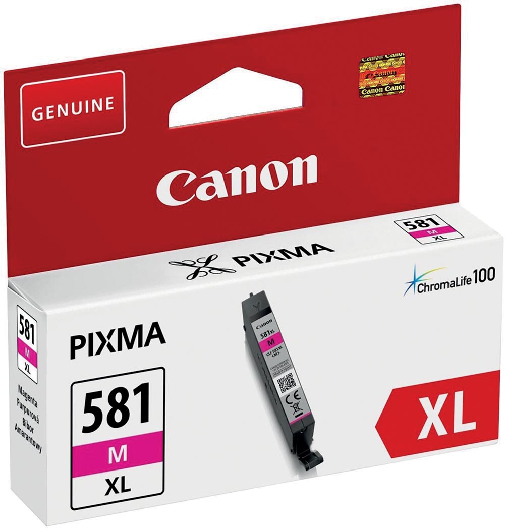 Canon inktcartridge CLI-581M XL, 225 foto&apos;s, OEM 2050C001, magenta afbeelding