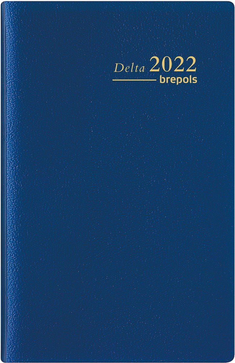 Brepols agenda Delta Genova 6-talig, blauw, 2022 Brepols agenda Delta Genova 6-talig, blauw, 2022