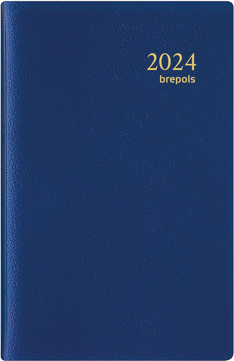 Brepols agenda Delta Genova 6-talig, blauw, 2024 Brepols agenda Delta Genova 6-talig, blauw, 2024