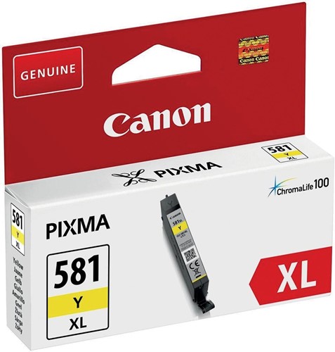 Canon inktcartridge CLI-581Y XL, 199 foto's, OEM 2051C001, geel