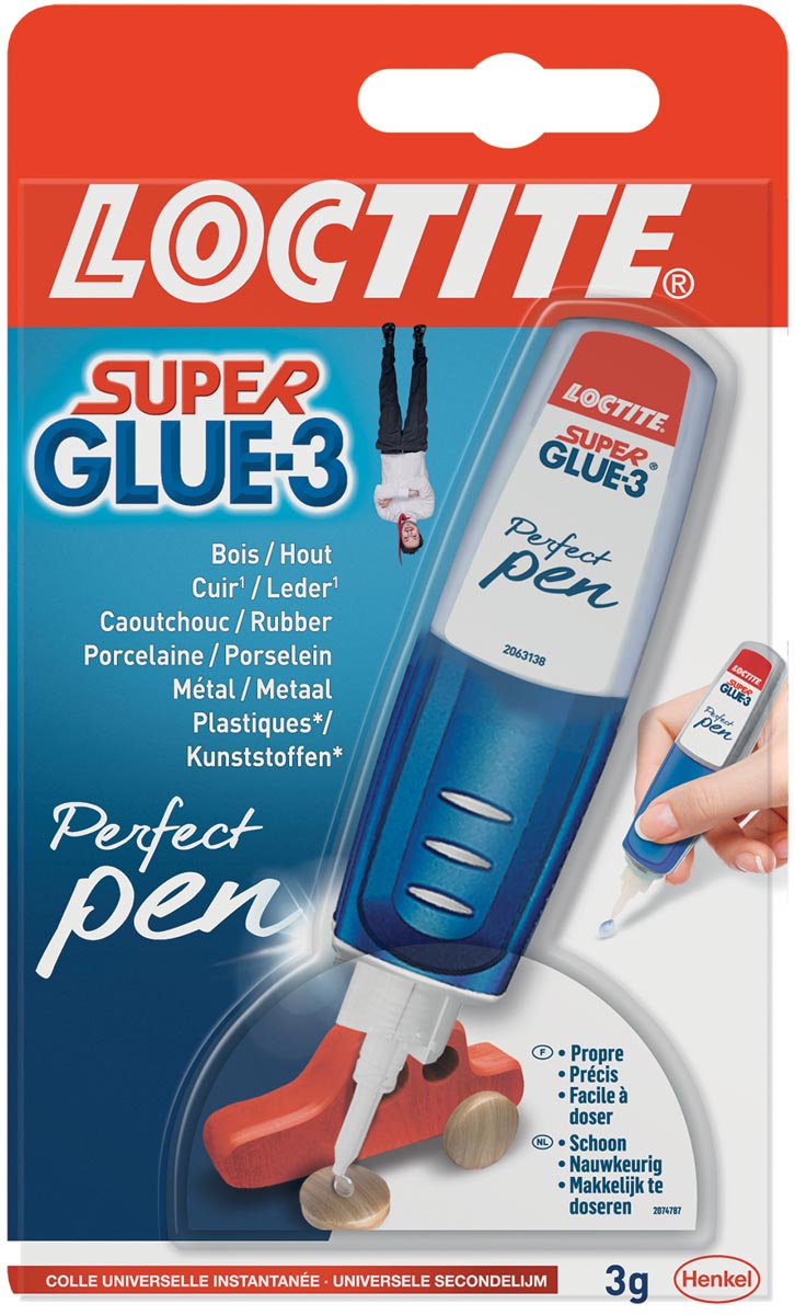Loctite secondelijm Perfect Pen 3 g, op blister afbeelding