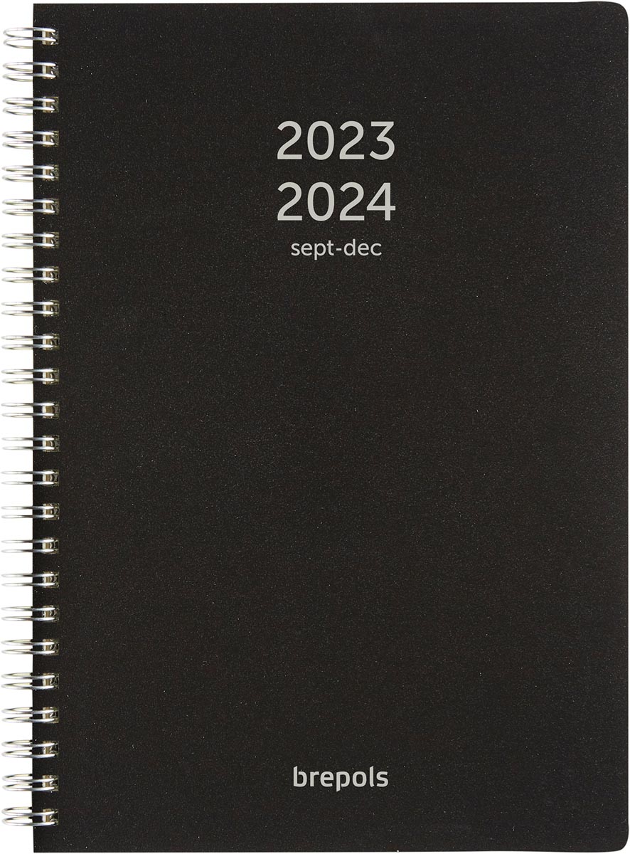Brepols schoolagenda Weekly Notes Polyprop, zwart, 2023-2024 Brepols schoolagenda Weekly Notes Polyprop, zwart, 2023-2024