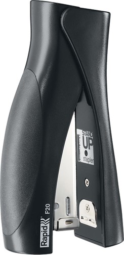 Rapid Fashion Ultimate StandUp nietmachine F20, niet 20 vel, voor nietjes 24/6 en 26/6, zwart