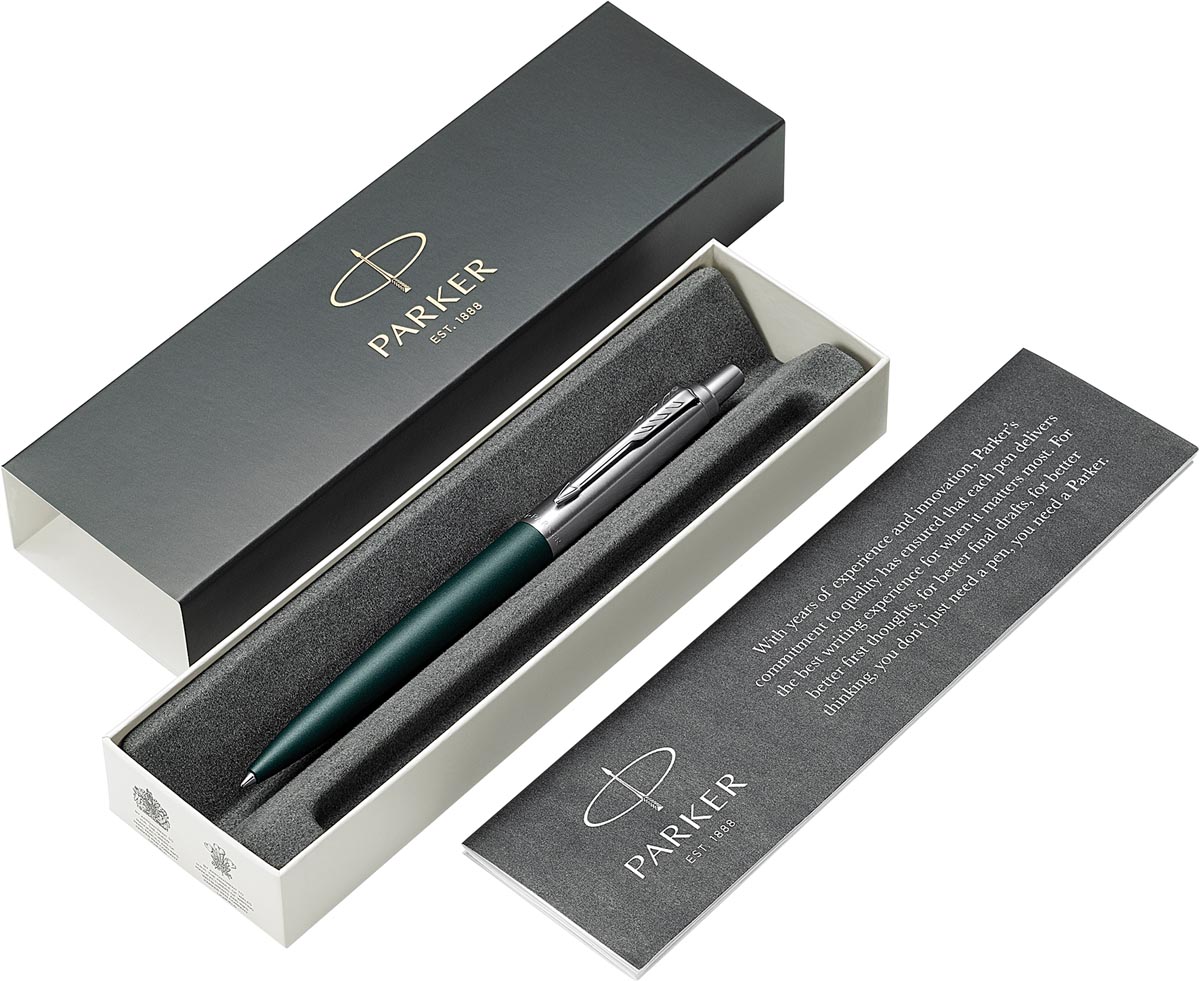 Parker Jotter XL balpen CT, mat groen, in giftbox