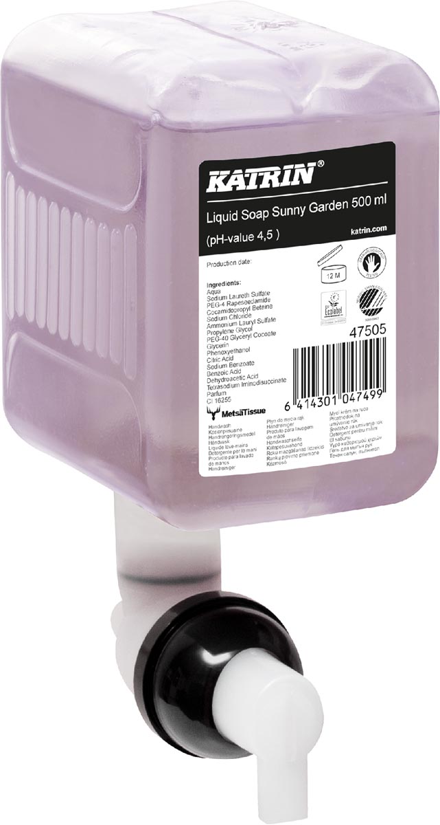 Katrin vloeibare zeep 47505 Sunny Garden, flacon van 500 ml