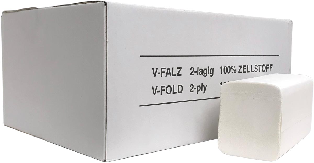 Europroducts papieren handdoeken, Z-vouw, 2-laags, 200 vellen, pak van 20 stuks Europroducts papieren handdoeken, Z-vouw, 2-laags, 200 vellen, pak van 20 stuks