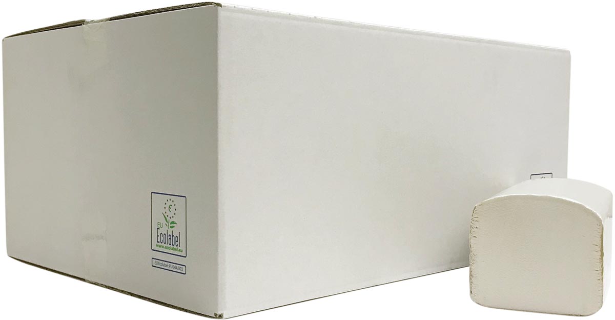 Europroducts papieren handdoeken, Z-vouw, 2-laags, 266 vellen, pak van 15 stuks