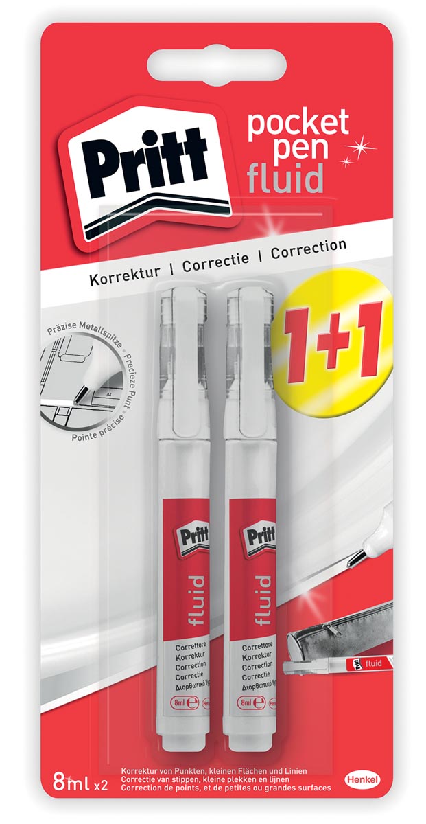 Pritt correctiepen Pocket Pen, blister 1 + 1 gratis afbeelding