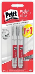 Pritt correctiepen Pocket Pen, blister 1 + 1 gratis
