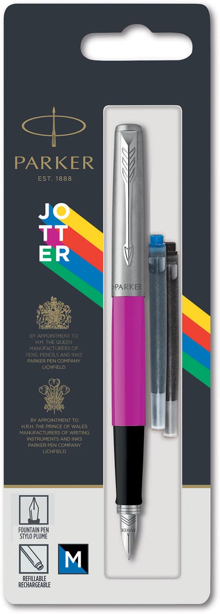 Parker Jotter Originals vulpen, magenta, op blister afbeelding